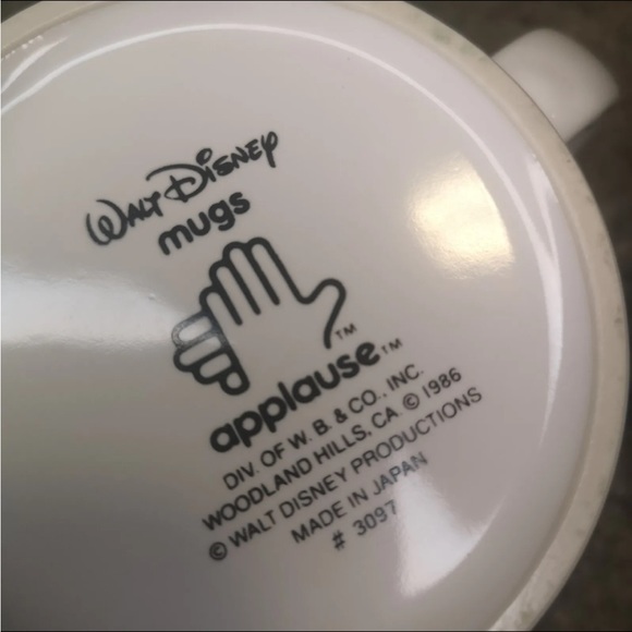Walt Disney Lot of 2 Mickey & Minnie Mugs 1986 Made In Japan And Korea 350ml. - Picture 7 of 7